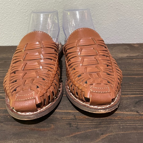 Sam Edelman Keely Woven Mule Slides Women's Size 8 Brown Leather - Picture 3 of 15